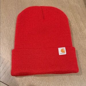 Carhartt Bold Red Knit Beanie